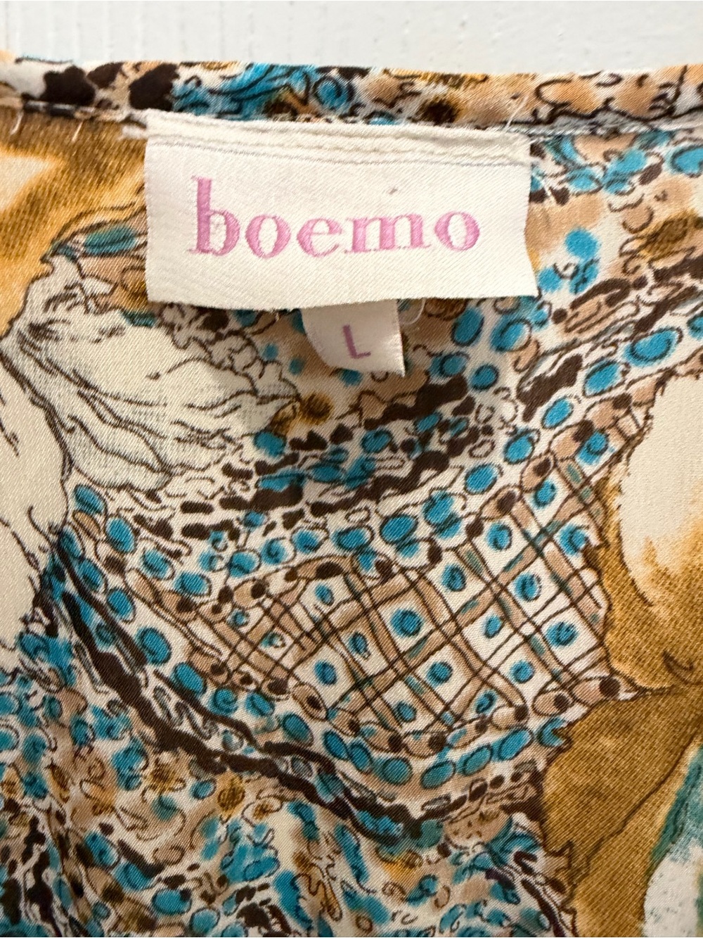 BOEMO Anthropologie floral paisley tiered maxi dress Floral Tiered Maxi Dress L - Picture 3 of 3